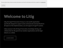 Tablet Screenshot of litig.org